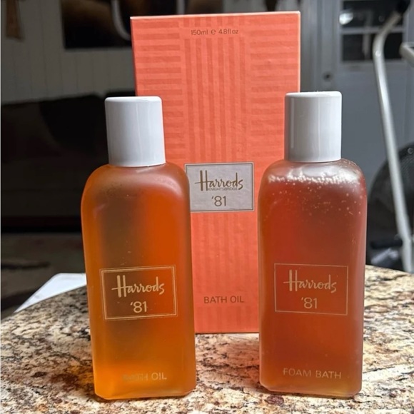 Harrods 81’ • Vintage • 2 Bottles Bath Oil & Foam Bath • 8.0 Fl. Oz. • New - Picture 8 of 16